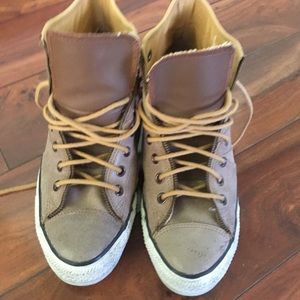 Converse CTAS Leather High Top Sneakers